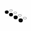 Arrma Aluminum Front Hub Nut Black Inc. O-Rings (4) -Outlet Hardware Store large ARA330775