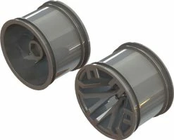 Arrma "MT 2.8"" Wheel 14mm Hex Gun Metal (2)"