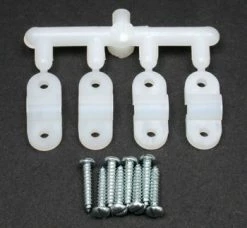 DUBRO Landing Gear Strap,Nylon 5/32" (4)