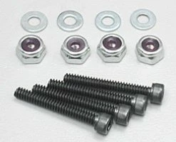 DUBRO Socket Bolts With Nuts, 6-32 X 1"