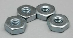 DUBRO Steel Hex Nuts,4-40