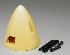 DUBRO 4 Pin Spinner,2-1/2" Yellow