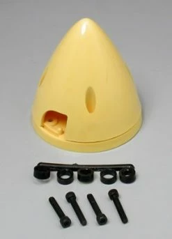 DUBRO 4 Pin Spinner,2-3/4" Yellow