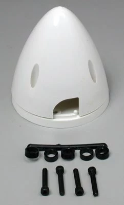 DUBRO 4 Pin Spinner,3" White