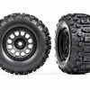 Tires & Wheels, Assembled, Glued (XRT Race Black W -Outlet Hardware Store large TRA7876