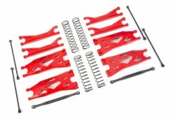 Suspension Kit, X-Maxx WideMaxx, Red (includes Fro