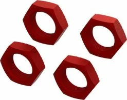 Arrma Aluminum Wheel Nut 24mm (Red) (4)